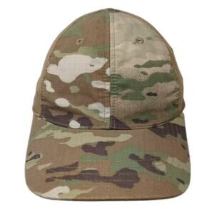 BrigadeQM Baseball Cap Brown Green OS Mesh Back Strapback Adjustable Camo Hat